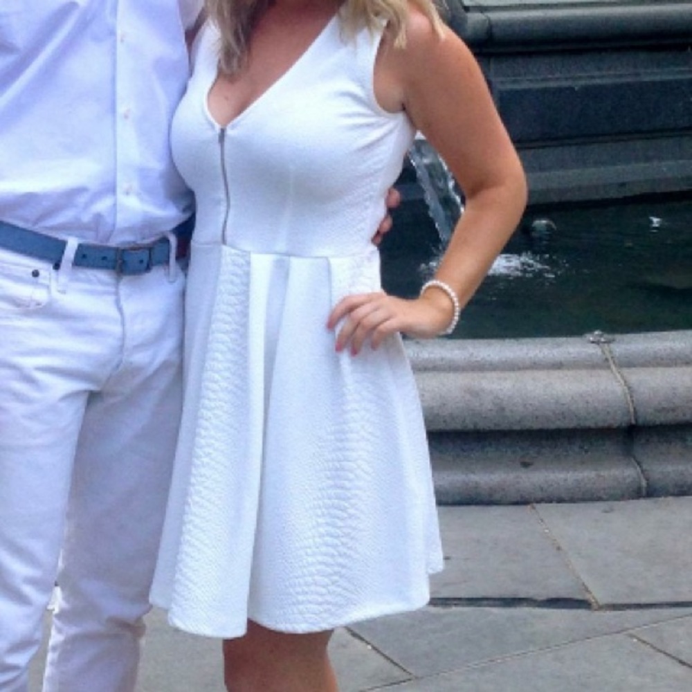 French Connection White dress Bridal Bachelorette